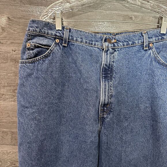 Vtg 90s Levi's 950 Relaxed Fit Tapered Leg High Orange Tab Jeans 22 W USA NWT - Picture 8 of 14